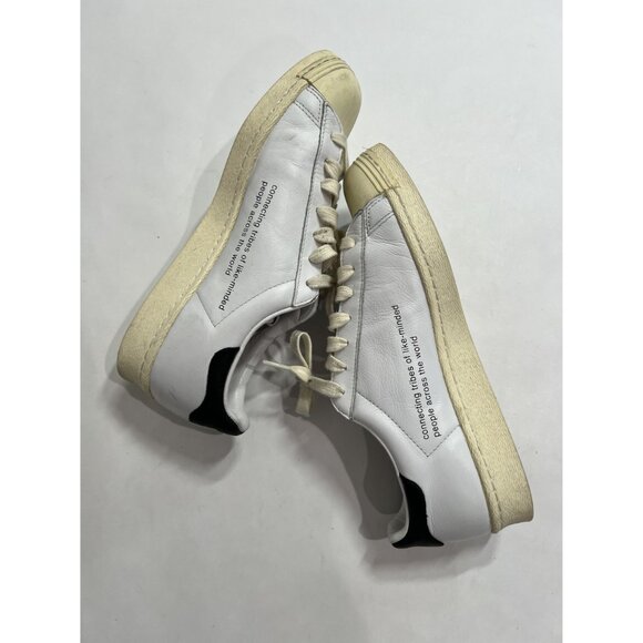 Adidas x Slam Jam x Superstar 80s Sneakers in White - Picture 7 of 9